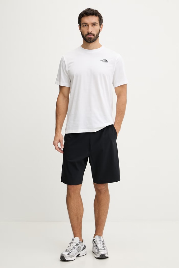 The North Face t-shirt MOUNTAIN NF0A8GUZFN41 biały SS26
