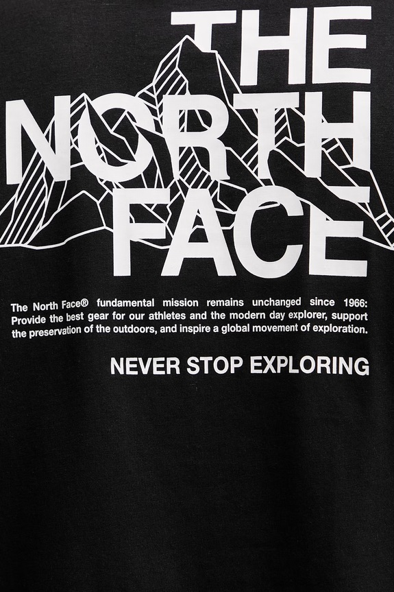 The North Face t-shirt MOUNTAIN NF0A8GUZJK31 czarny