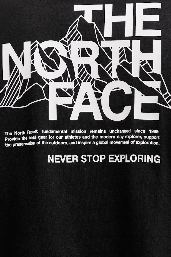 The North Face t-shirt MOUNTAIN NF0A8GUZJK31 czarny