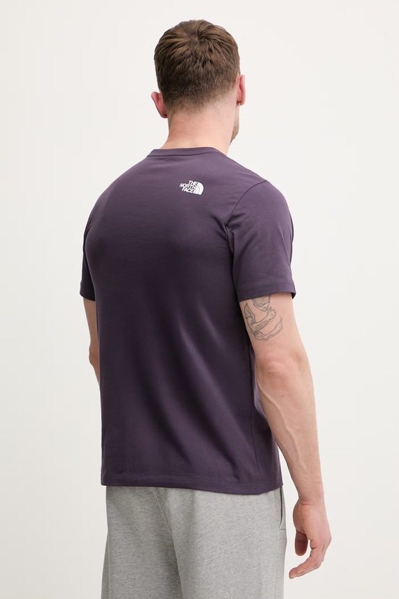 The North Face tricou EVOLUTION NF0A8B6JG5O1 violet SS26