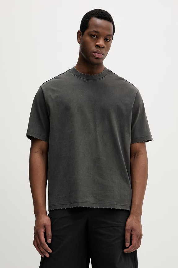 Îmbrăcăminte G-Star Tricou bărbați bumbac Back gr loose D28605.E401 gri