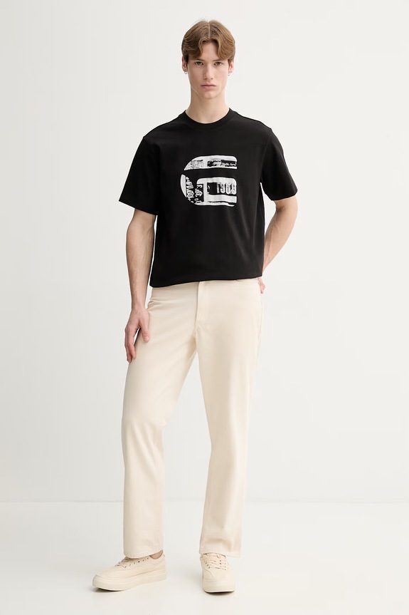 G-Star t-shirt in cotone G icon gr D28823.E385 nero SS26
