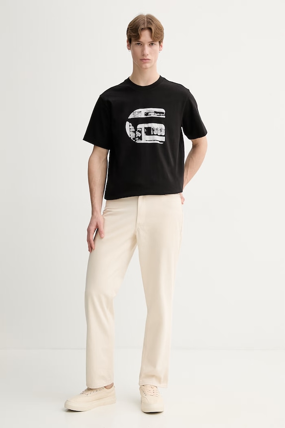 G-Star t-shirt in cotone G icon gr D28823.E385 nero SS26