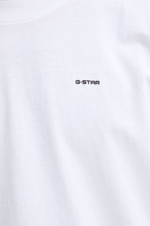 G-Star тениска мъжка памучна Relaxed base D28588.D593 бял
