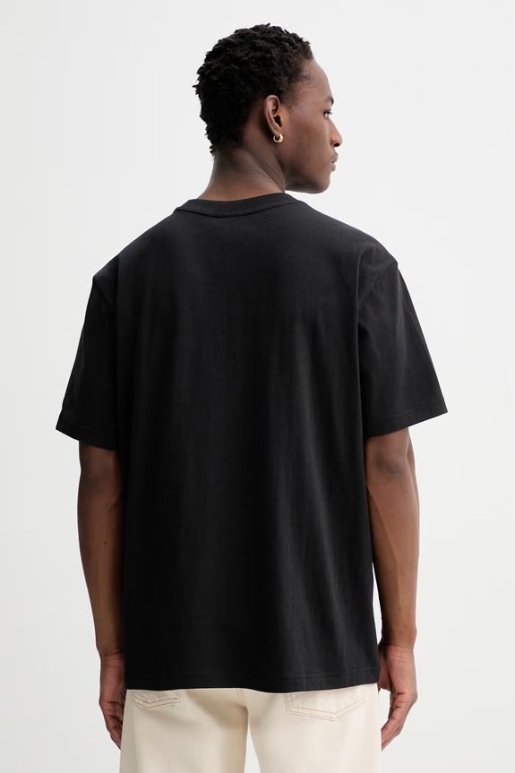 Odzież G-Star t-shirt męski bawełniany Relaxed base D28588.D593 czarny