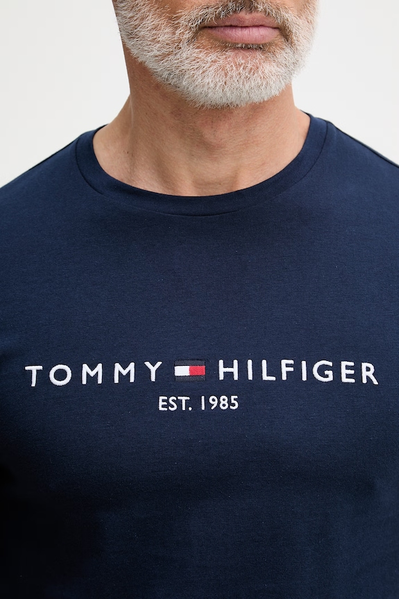 Tommy Hilfiger férfi pamut póló MW0MW11797. sötétkék