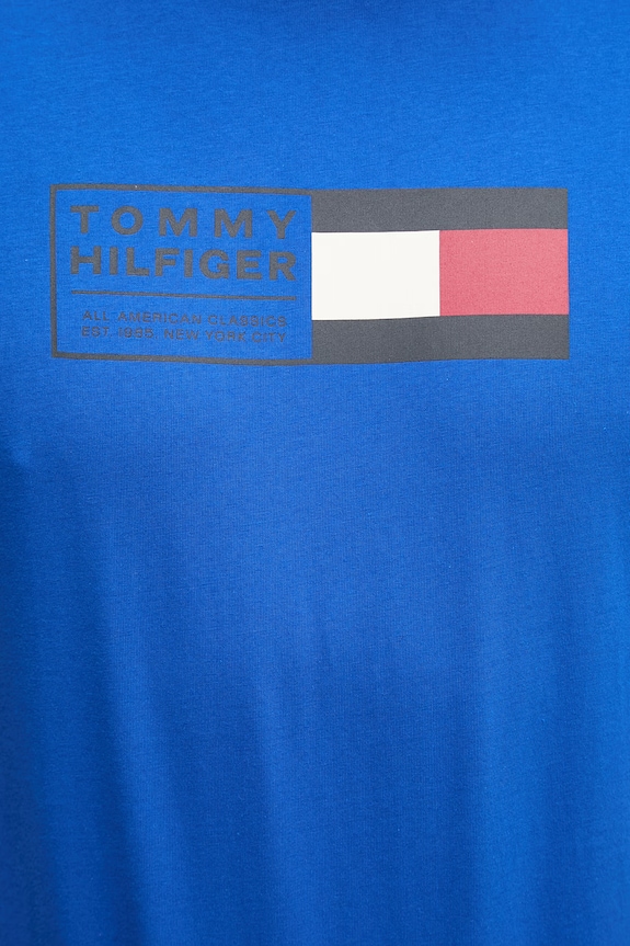 Tommy Hilfiger tricou pentru bărbați, din bumbac MW0MW42366 albastru
