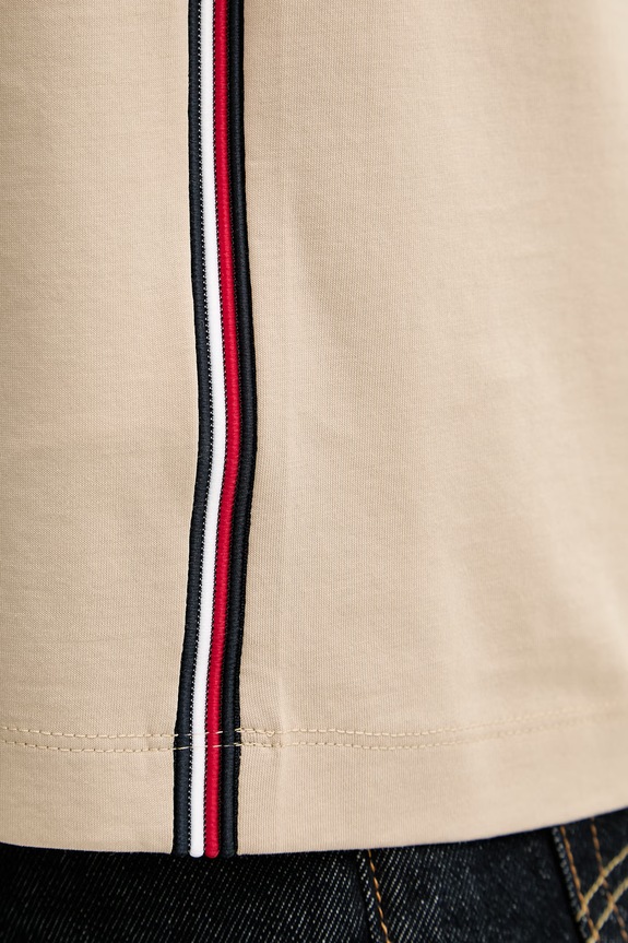 Tommy Hilfiger basic tričko pánské bavlněné MW0MW42393 béžová