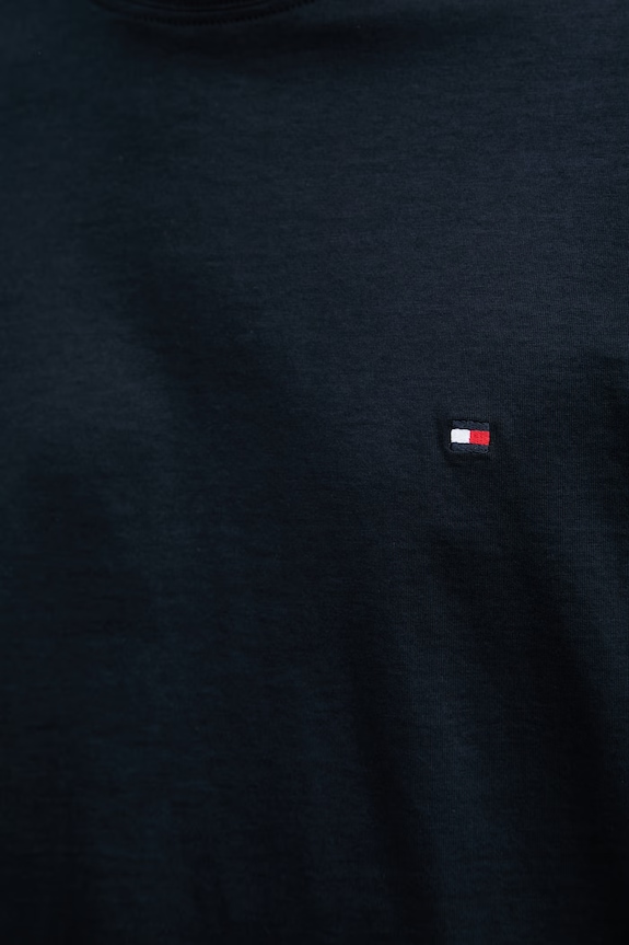 Tommy Hilfiger Μπλουζάκι basic ανδρικό βαμβακερό MW0MW42393 σκούρο μπλε