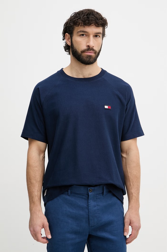 Tommy Hilfiger tricou pentru femei, din bumbac bleumarin MW0MW42396