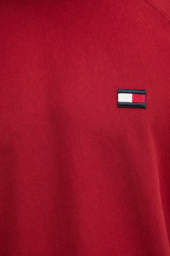 Tommy Hilfiger tričko dámske bavlnené MW0MW42396 burgundské