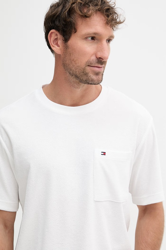 Tommy Hilfiger moški z bombažem SUMMER bela MW0MW43058