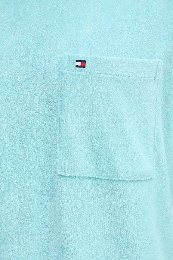 Tommy Hilfiger moški z bombažem SUMMER MW0MW43058 turkizna