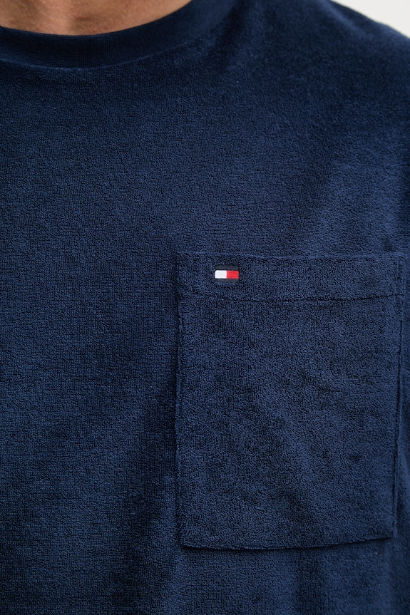 Tommy Hilfiger Ανδρικά με βαμβάκι SUMMER MW0MW43058 σκούρο μπλε