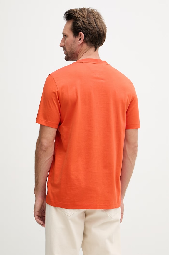 Abbigliamento Tommy Hilfiger maglietta basic da uomo in cotone SUMMER MW0MW43066 arancione
