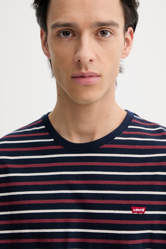 Bavlněné tričko Levi's SS ORIGINAL HM námořnická modř 56605.0302