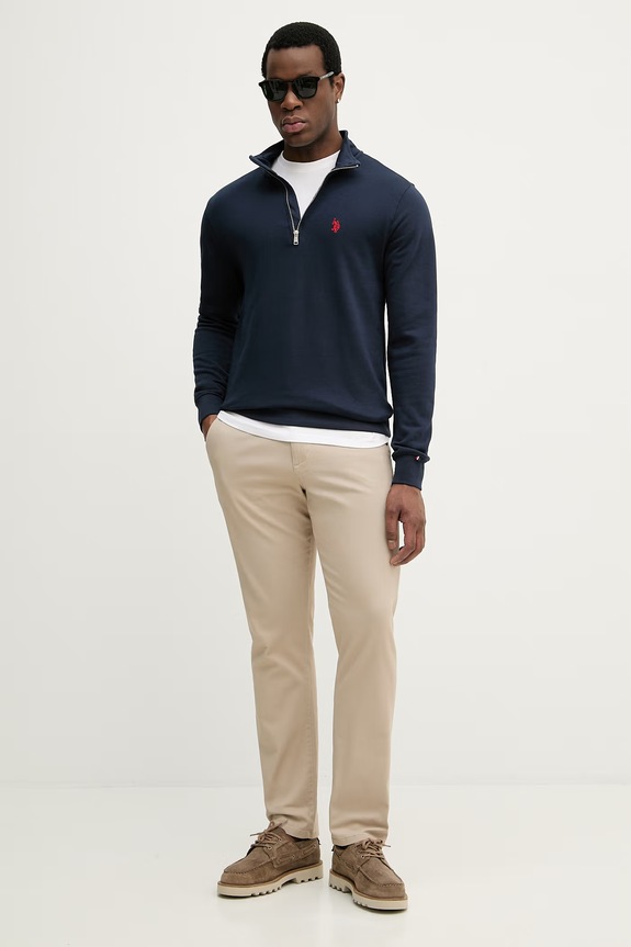 Pamučna majica U.S. Polo Assn. DHM MUP3310 bijela SS26