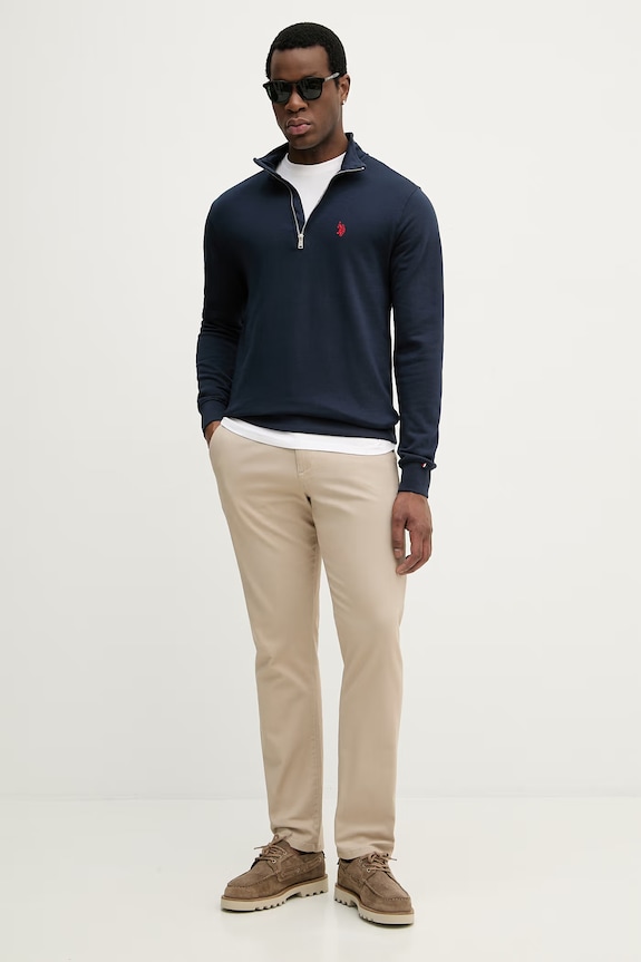 Pamučna majica U.S. Polo Assn. DHM MUP3310 bijela SS26