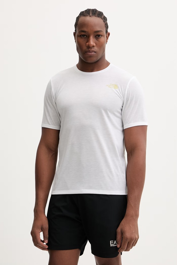 Odzież The North Face t-shirt treningowy FOUNDATION MOUNT NF0A8HEYFN41 biały