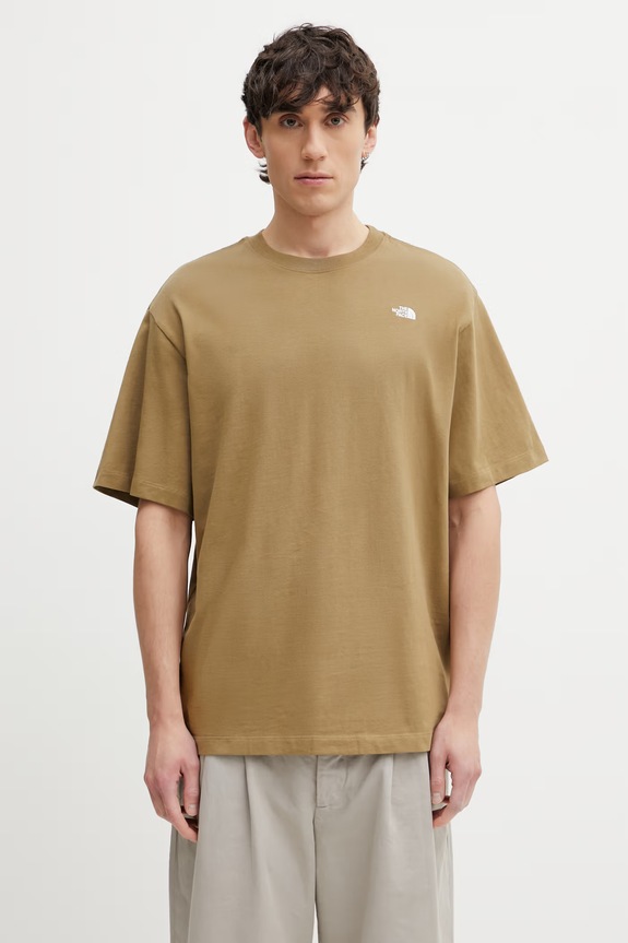 The North Face Essential Simple Dome tričko bavlnené pánske zelená NF0A8EVW2EL1