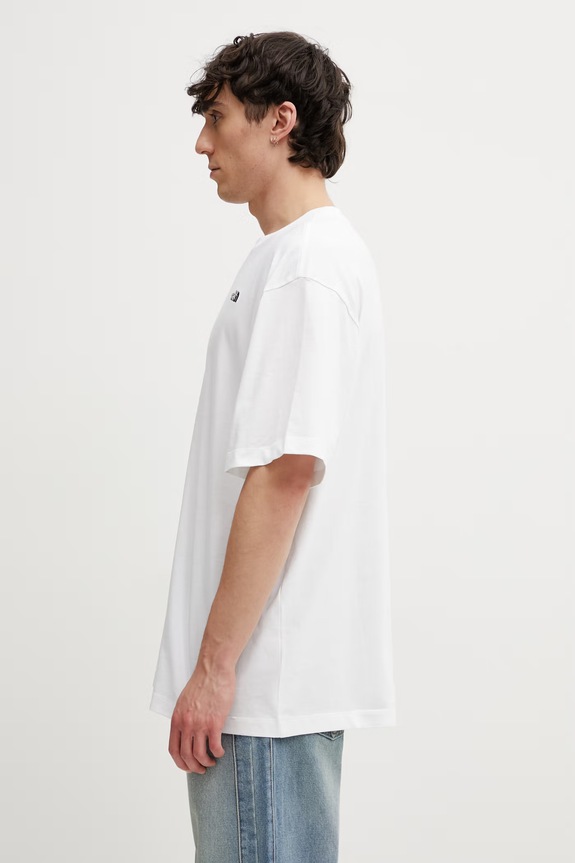The North Face Essential Simple Dome tričko bavlnené pánske NF0A8EVWFN41 biela SS26