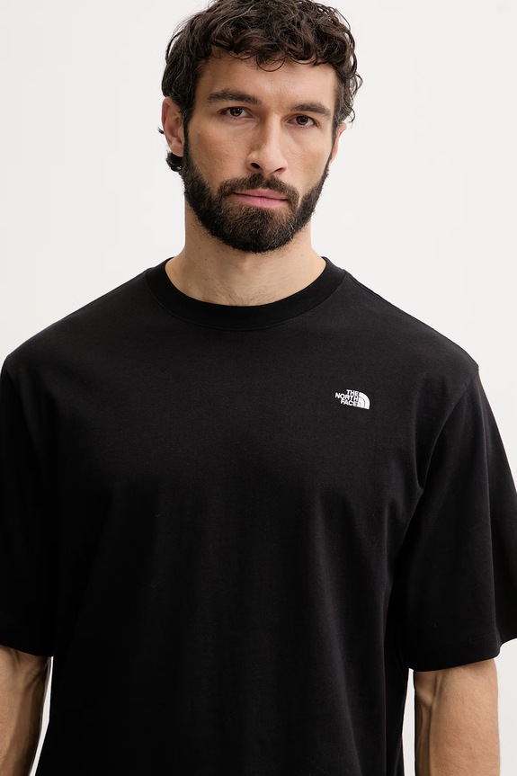 The North Face tričko pánske bavlnené Essential Simple Dome čierna NF0A8EVWJK31
