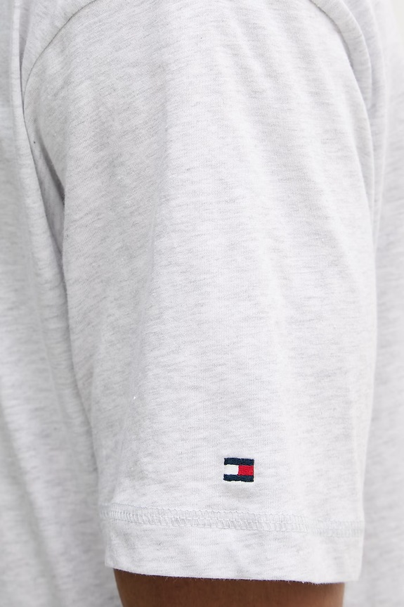 Tommy Hilfiger T-shirt ανδρικό βαμβακερό UM0UM03643 γκρί