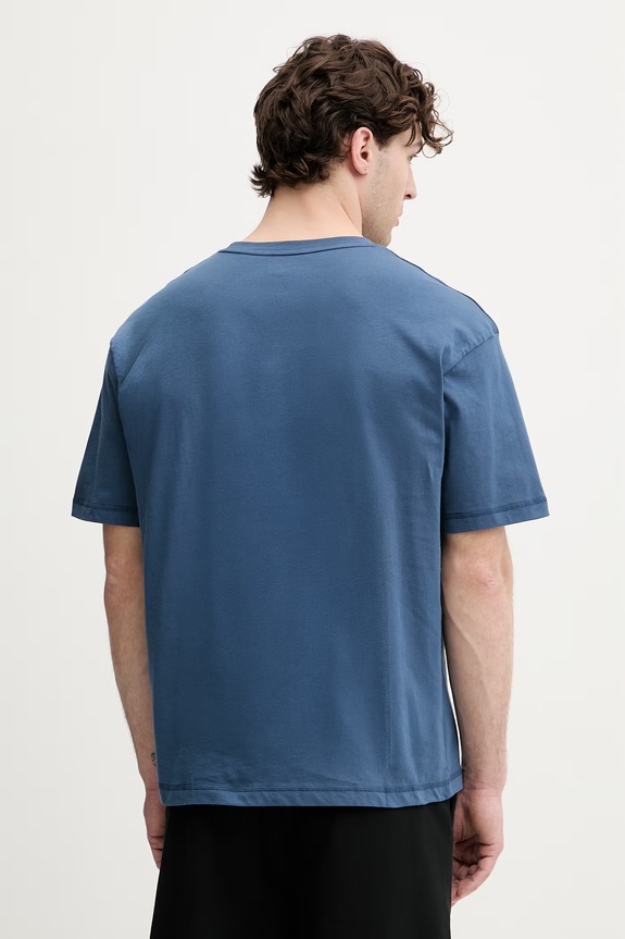 Odzież Tommy Hilfiger T-shirt męski bawełniany UM0UM03643 granatowy