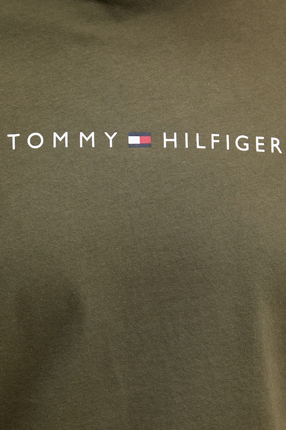 Tommy Hilfiger t-shirt ανδρικό βαμβακερό UM0UM03643 πράσινο