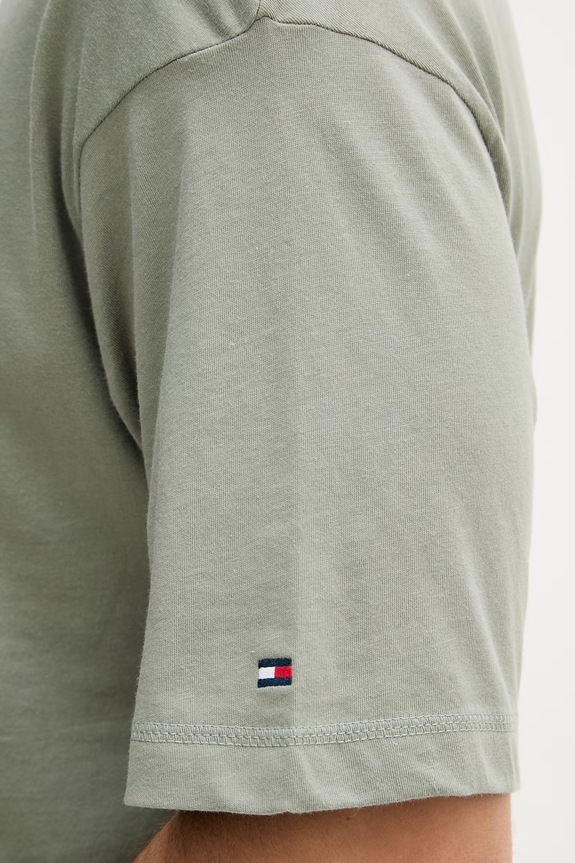 Tommy Hilfiger t-shirt ανδρικό βαμβακερό UM0UM03643 πράσινο