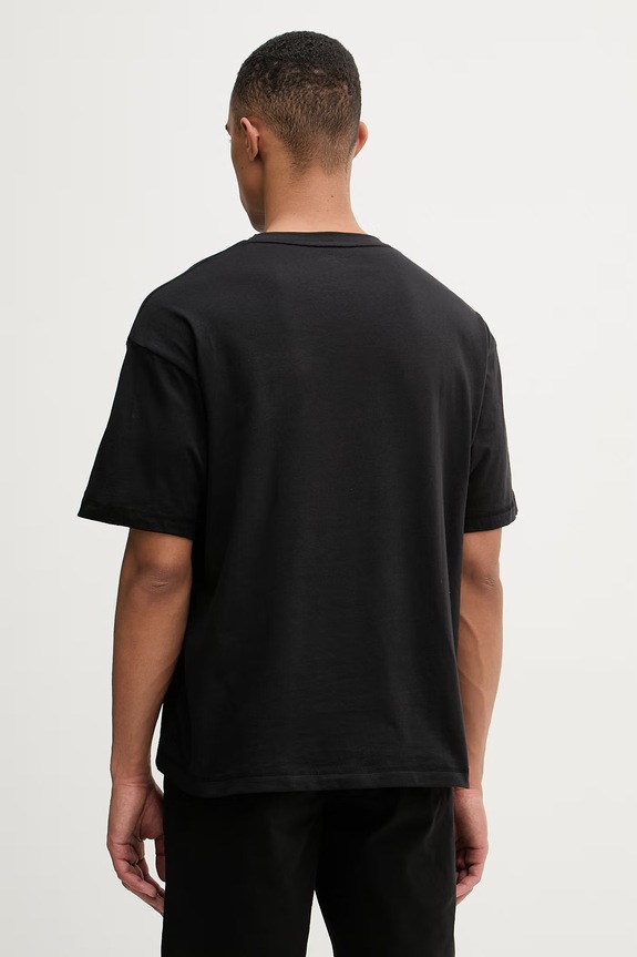 Ρούχα Tommy Hilfiger t-shirt ανδρικός βαμβακερός UM0UM03643 μαύρο