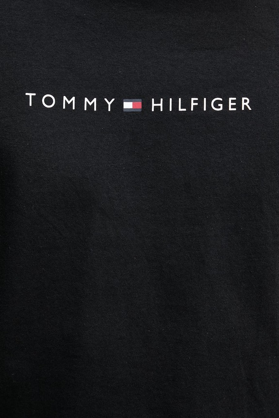 Tommy Hilfiger t-shirt ανδρικός βαμβακερός UM0UM03643 μαύρο