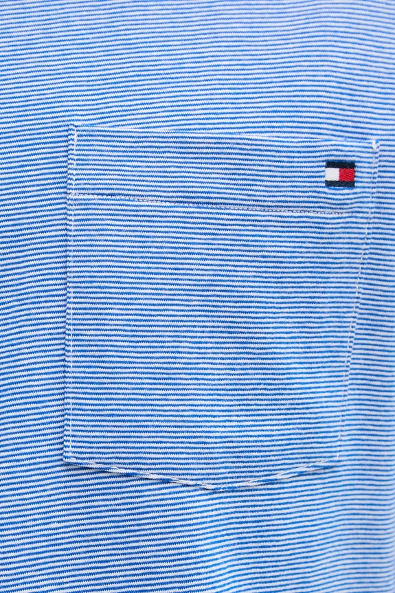 Tommy Hilfiger kratka majica moška bombažna z elastanom UM0UM03786 modra