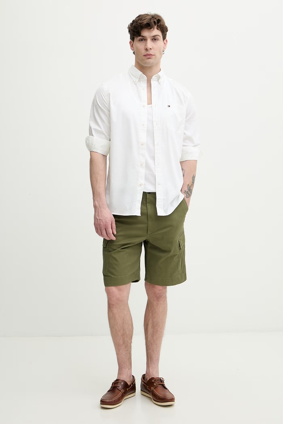Tommy Hilfiger τοπ ανδρικό βαμβακερό 3-pack πράσινο UM0UM03867