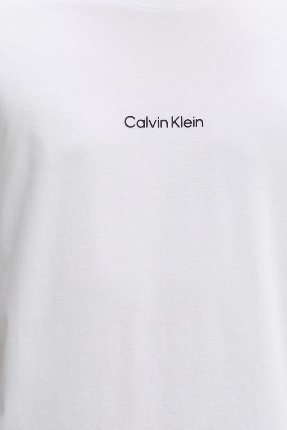 Calvin Klein tričko pánske s bavlnou LV00NM3021 biela
