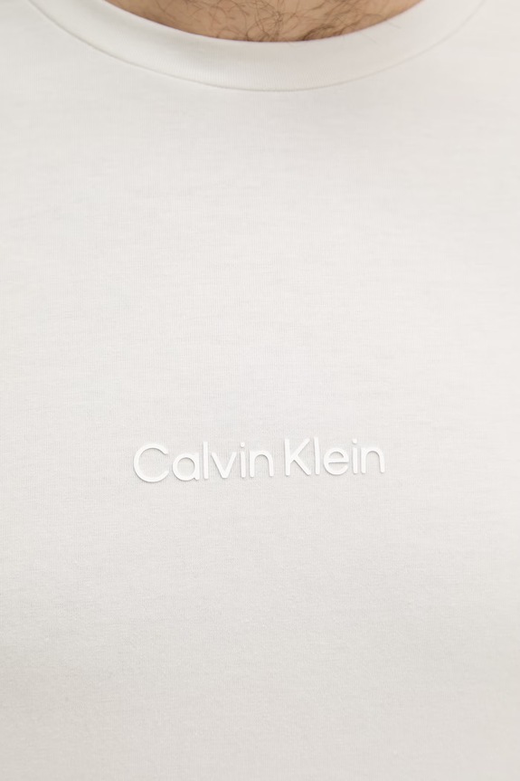 Calvin Klein tričko pánske s bavlnou LV00NM3021 béžová