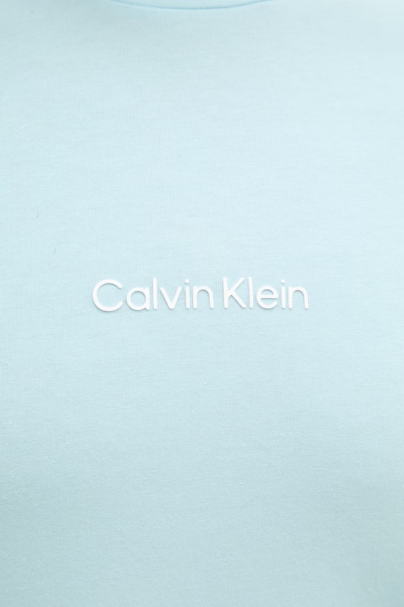 Calvin Klein tričko pánske s bavlnou LV00NM3021 tyrkysová