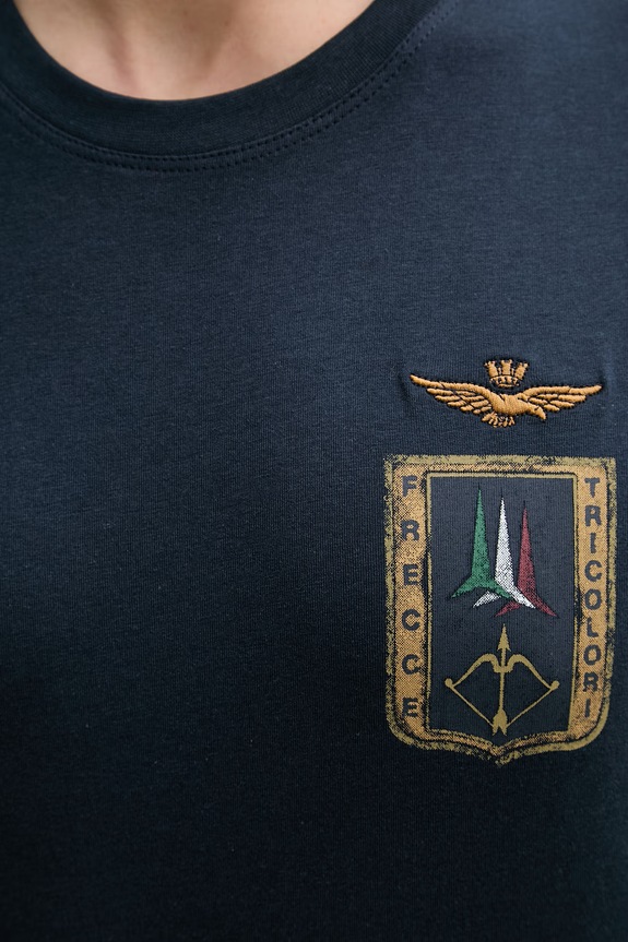 Aeronautica Militare pamut póló TS2534UJ00641 sötétkék