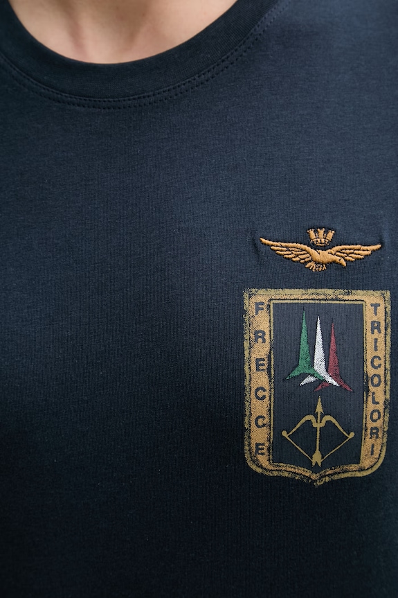 Aeronautica Militare pamut póló TS2534UJ00641 sötétkék