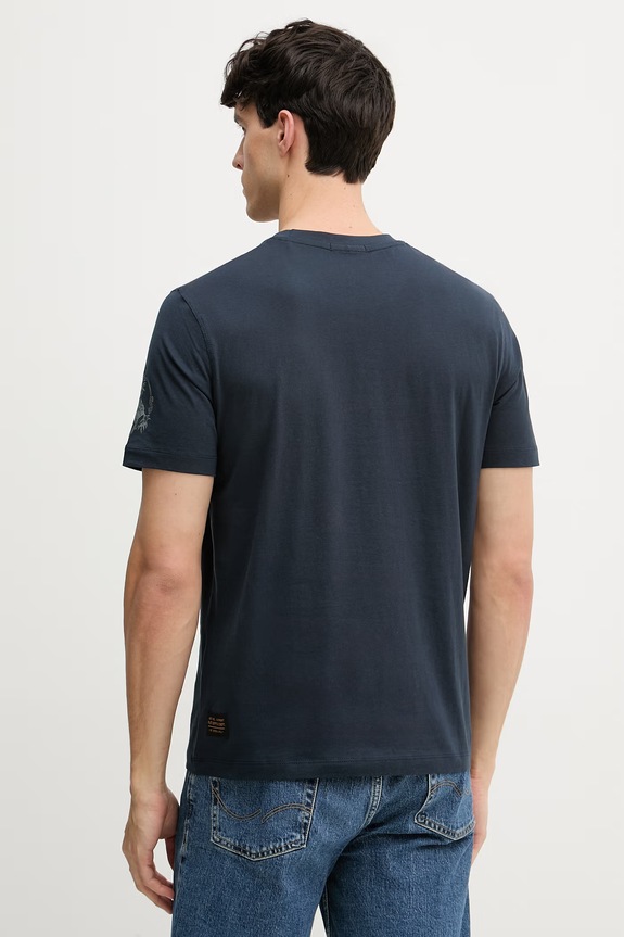 Îmbrăcăminte Aeronautica Militare tricou din bumbac TS2535UJ00641 bleumarin