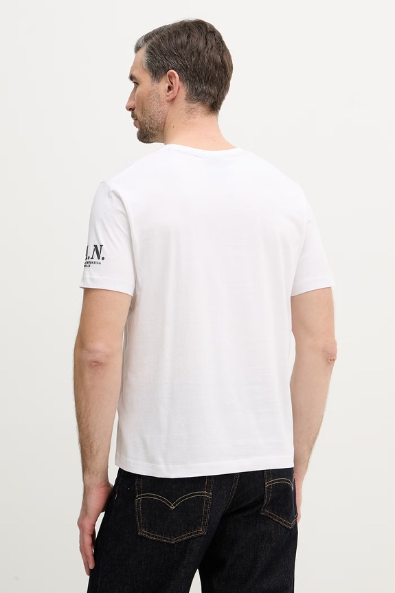 Ρούχα Βαμβακερό μπλουζάκι Aeronautica Militare TS2541UJ00727 λευκό
