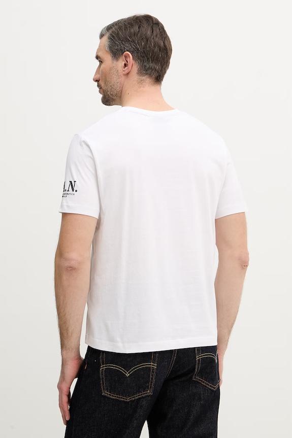 Ρούχα Βαμβακερό μπλουζάκι Aeronautica Militare TS2541UJ00727 λευκό
