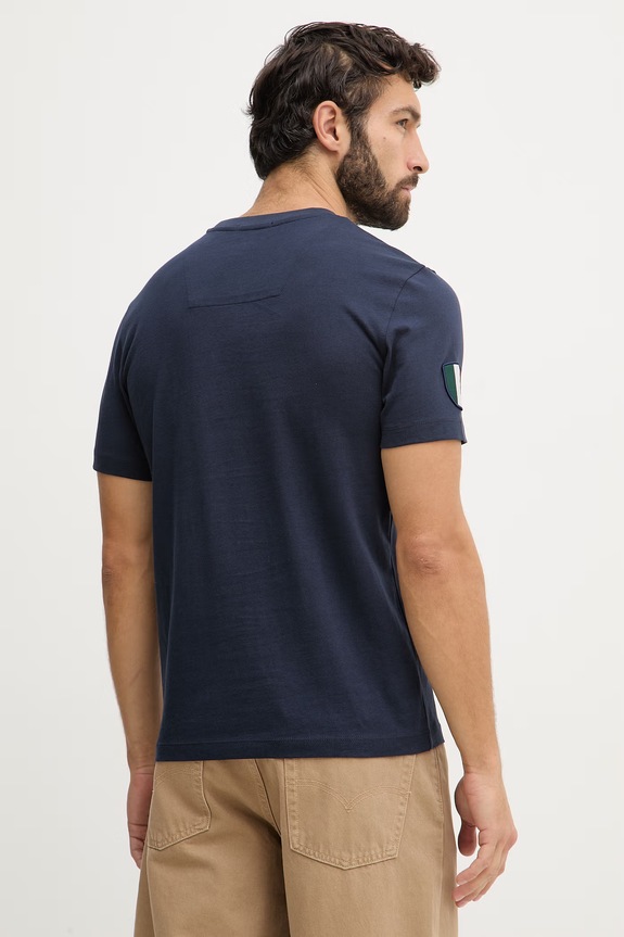Oblečenie Bavlnené tričko Aeronautica Militare TS2544UJ00592 tmavomodrá
