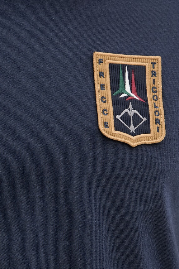 Bavlnené tričko Aeronautica Militare TS2544UJ00592 tmavomodrá