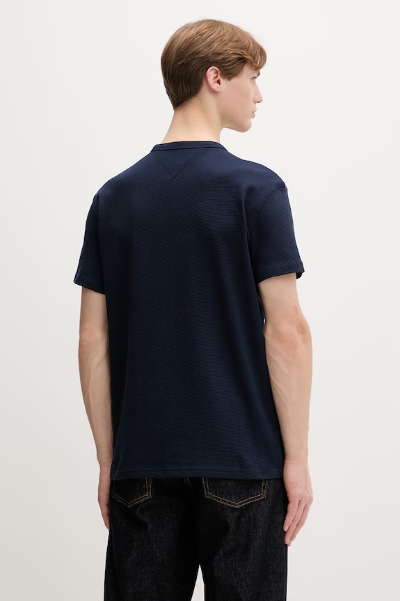 Îmbrăcăminte Tommy Jeans tricou basic pentru bărbați, din bumbac DM0DM22529 bleumarin