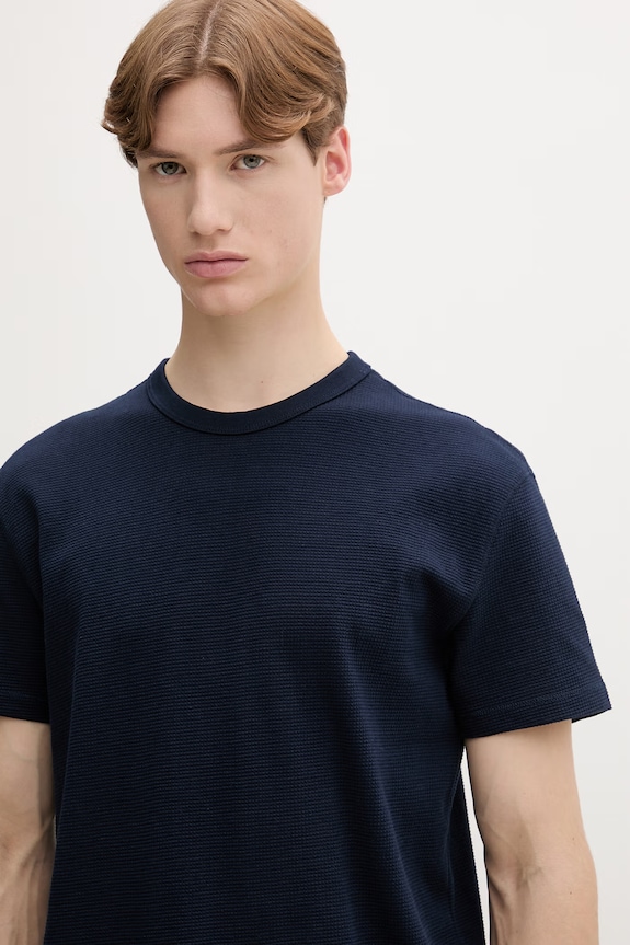 Tommy Jeans tricou basic pentru bărbați, din bumbac bleumarin DM0DM22529