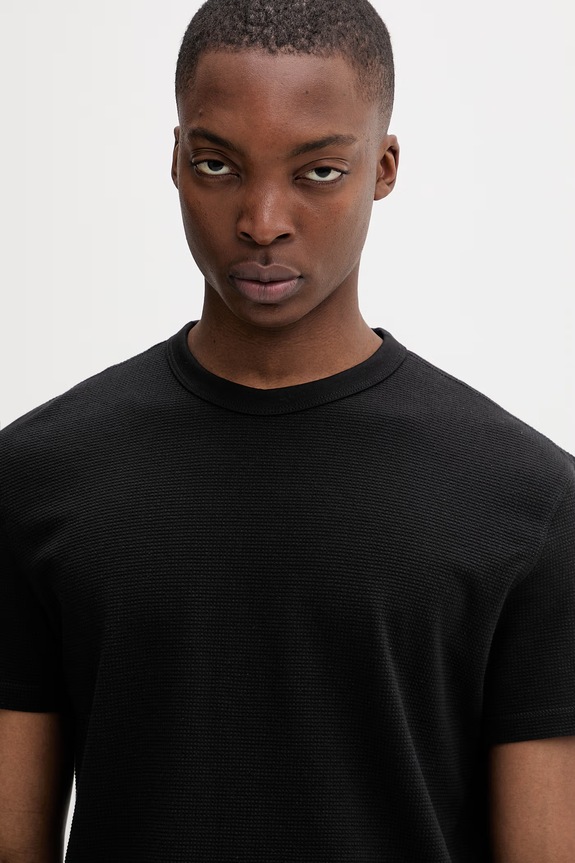 Tommy Jeans tricou basic pentru bărbați, din bumbac negru DM0DM22529