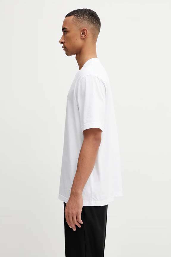 Maison Kitsuné T-shirt bawełniany QM00102KJ7026 biały SS26