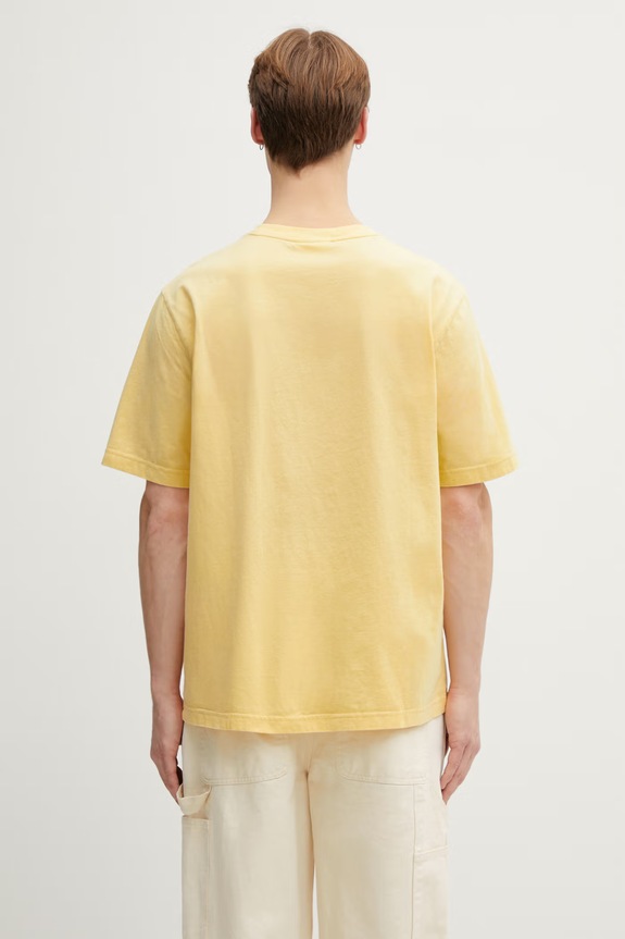 Одежда Maison Kitsuné футболка из хлопка QM00102KJ7026 жёлтый