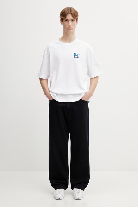 Бавовняна футболка Maison Kitsuné Gallery Fox QM00111KJ0119 білий